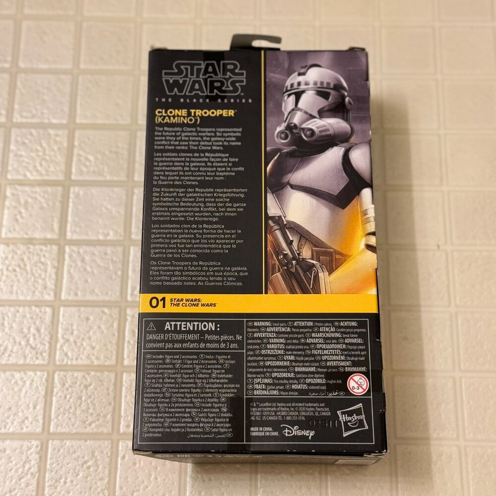 Hasbro Star Wars Black Series 6'' Clone Trooper (Kamino) Action Figure - Picture 2 of 3